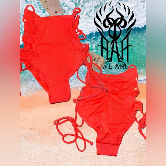 ❤️‍🔥BULK DEAL Free People/Anthropologie/Revolve Brand: WE ARE HAH Swim ✅ XS SET - Picture 9 of 9